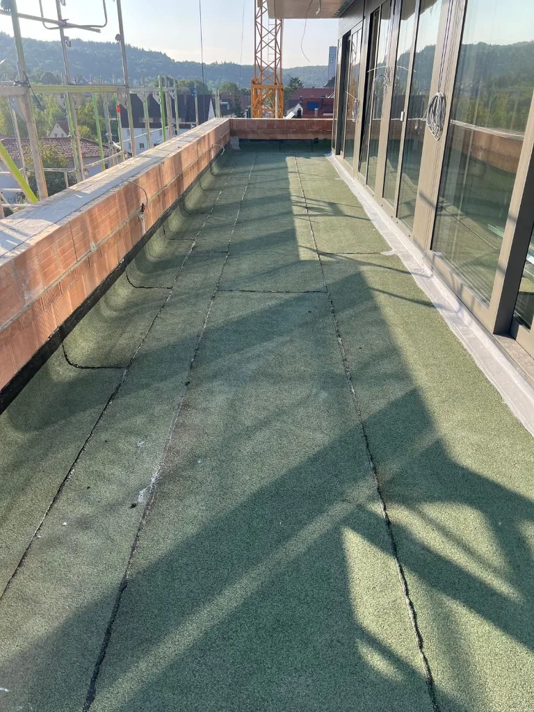 Balkon-Abdichtung mit Bitumenbahnen